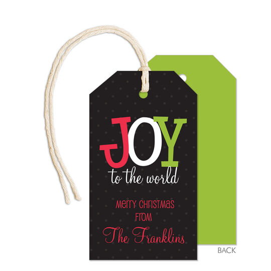 Joy to the World Hanging Gift Tags